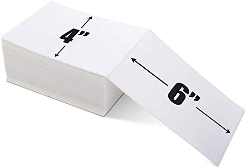 Phomemo Thermische Direct Shipping Labels, 10,16 x 15,2 cm, 500 stuks, 4 x 6, zelfklevend thermisch verzendlabelpapier, geschikt voor expresbedrijven, compatibel met desktoplabelprinters, 500