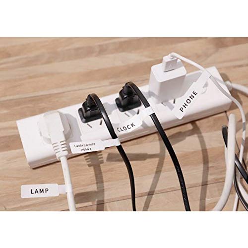 Phomemo Cable Self-Adhesive Label for Phomemo M110 M120 M220 M200 Label Maker Printer,Phomemo m110 Labels-Thermal Stickers Paper for Cable, Labels 0.98''x1.5''-1.57'' (25x38-40mm) 100 Labels/Roll