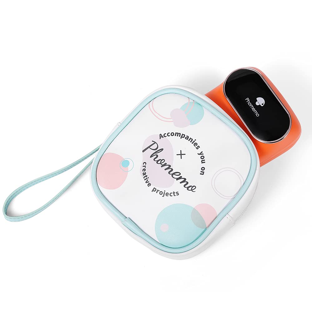 Phomemo Bag M02/M110/Q30/D30 Printers, Printer Protection Bag, Storage Bag, Travel Bag,White