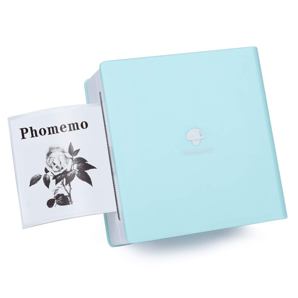 Thermal Printer Phomemo M02 Pocket Printer- Mini Bluetooth Wireless Portable Mobile Printer Thermal Printer Compatible with iOS + Android for Learning Assistance, Study Notes, Journal, Fun, Work