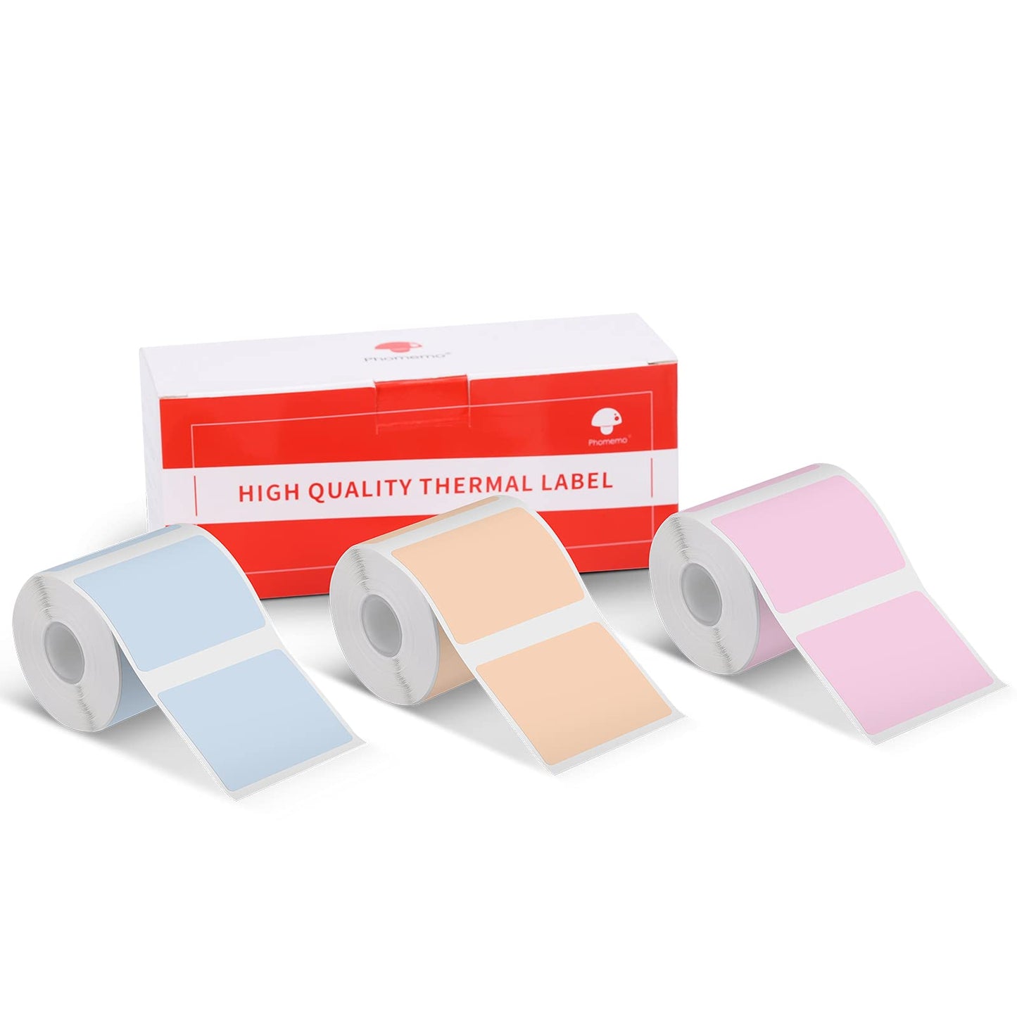 3 Rolls Phomemo M110 Label,self-Adhesive Thermal Label,1.57''x1.18''(40x30mm), 3 Rolls of 230 Labels/roll, Compatible with Phommeo M110 M200 M120 M220 M221 Label Printer, Multifunctional Color Label