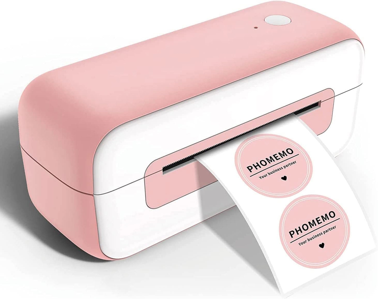 Phomemo PM246S Imprimante d'¨¦tiquettes DHL pour Mac/PC, ¨¦tiquettes d'exp¨¦dition autocollantes pour Amazon, Etsy, Shopify, Royal Mail, DHL, FedEx-Rose
