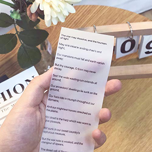 Phomemo Semi-Transparent Sticker Thermal Paper, Self-Adhesive for for Phomemo M02/M02 Pro/M02S/M03 Mini Pocket Printer,50mm x 2.5m, Diameter 30mm, 3 Rolls