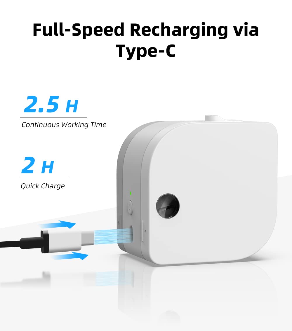 Phomemo P12 Pro Beschriftungsgerät Handgerät | Mini Bluetooth Etikettiergerät mit Etikettenband | USB aufladbares Thermo-Etikettendrucker für Zuhause & Büro | Labeldrucker für Android & iOS..