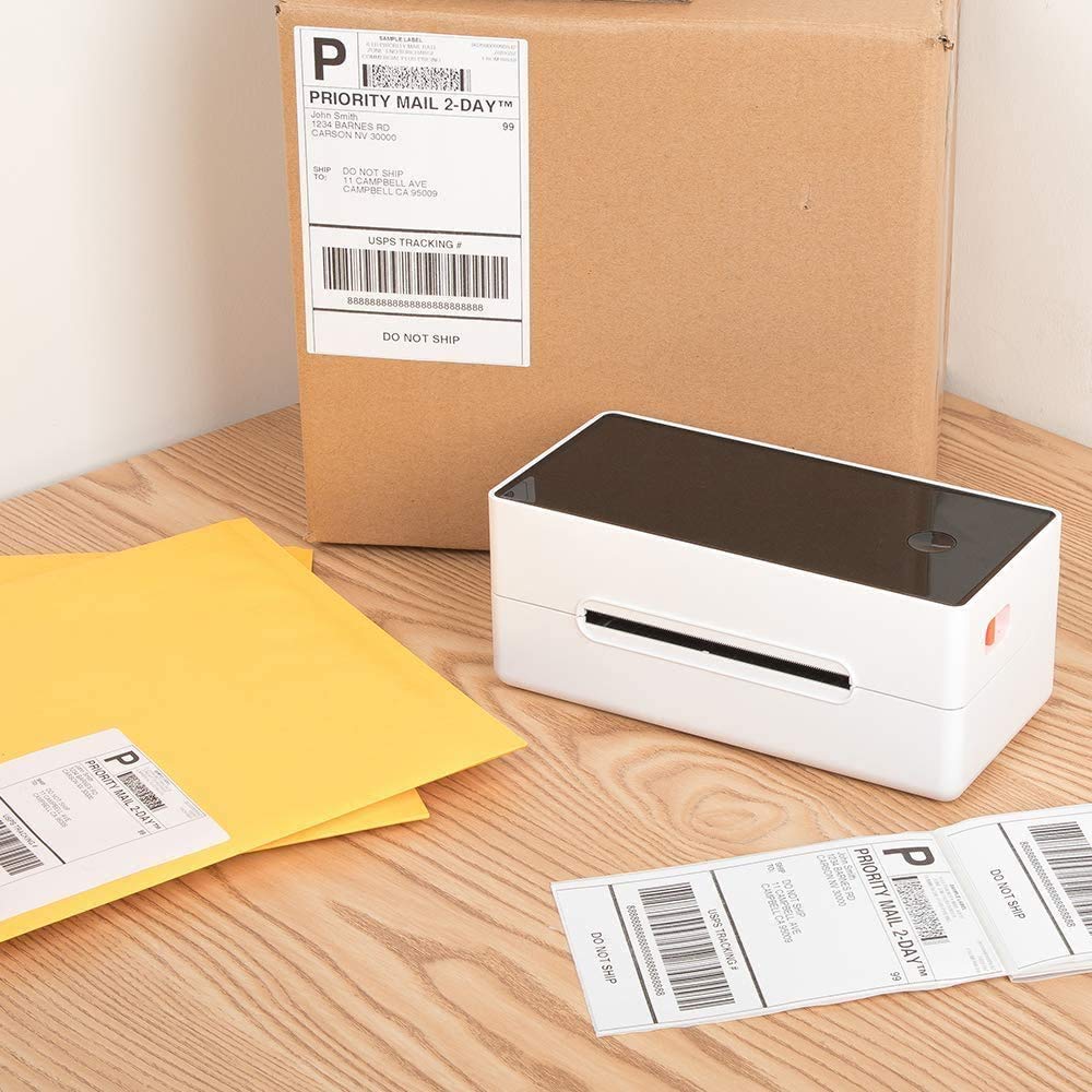 Phomemo Thermische Direct Shipping Labels, 10,16 x 15,2 cm, 500 stuks, 4 x 6, zelfklevend thermisch verzendlabelpapier, geschikt voor expresbedrijven, compatibel met desktoplabelprinters, 500