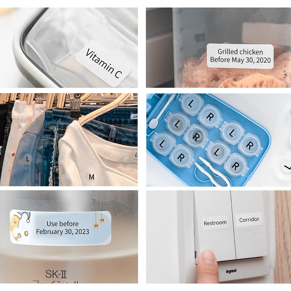 Phomemo D30 Etichettatrice - Stampante per Etichette Stampante Termica per Etichette Bluetooth Wireless Sticker Maker, Principiante Facile da Usare per Nome Prezzo Memorizzazione, Rosa