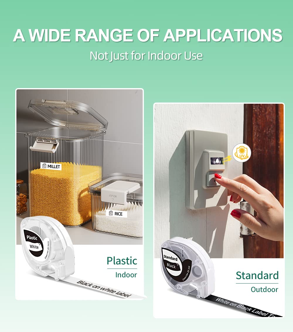 Phomemo P12 Etikettendrucker Bluetooth, Mini labelmaker Beschriftungsger?t selbstklebend, Thermo Etikettierger?t Kompatibel with iOS & Android, labeldrucker f¨¹r Zuhause und das B¨¹ro-Dunkelgr¨¹n