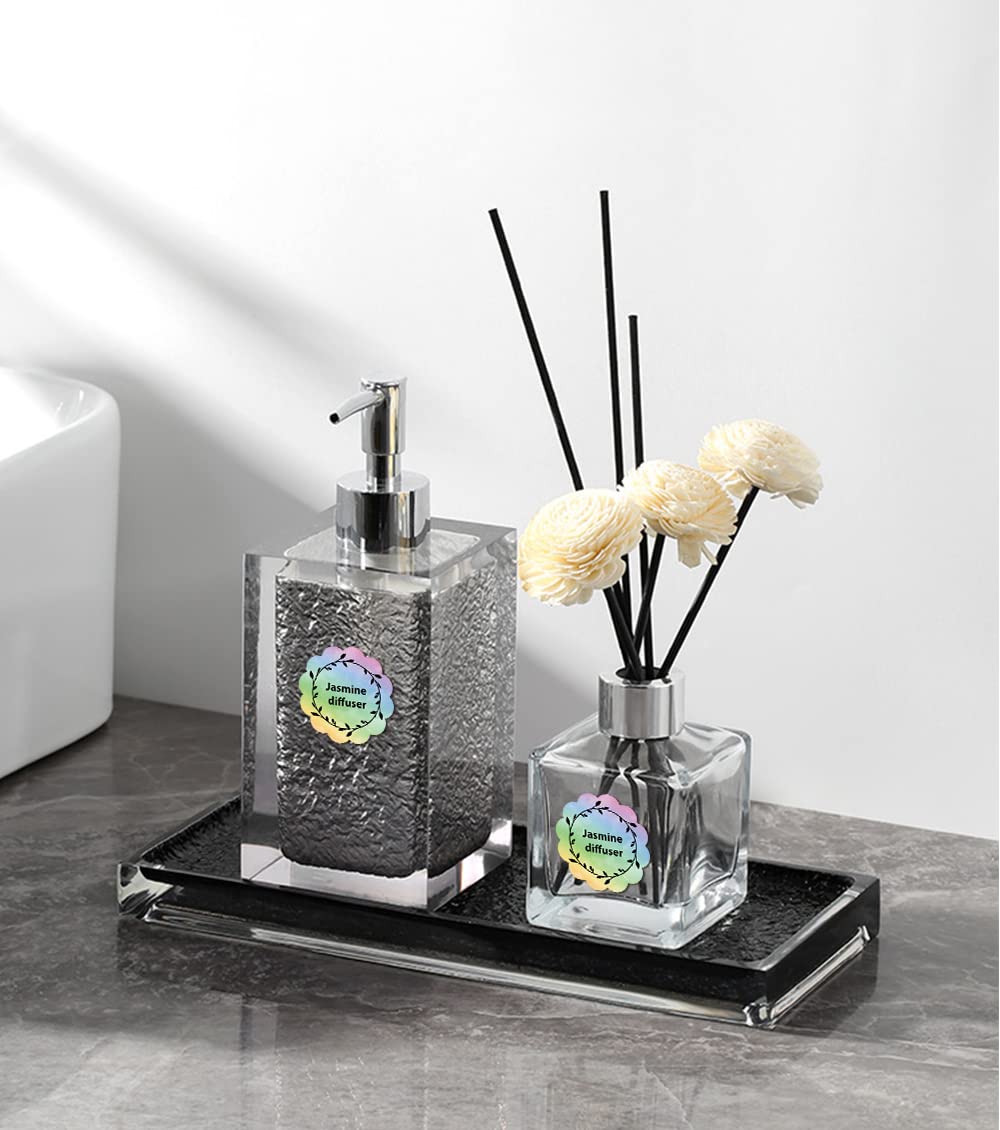 50 * 50 etichette rotonde motivo stella arcobaleno 500Pz/roll Phomemo 2'' etichette rotonde arcobaleno 500/roll, compatibili con stampanti di etichette MUNBYN, Phomemo, Polono, BPA free