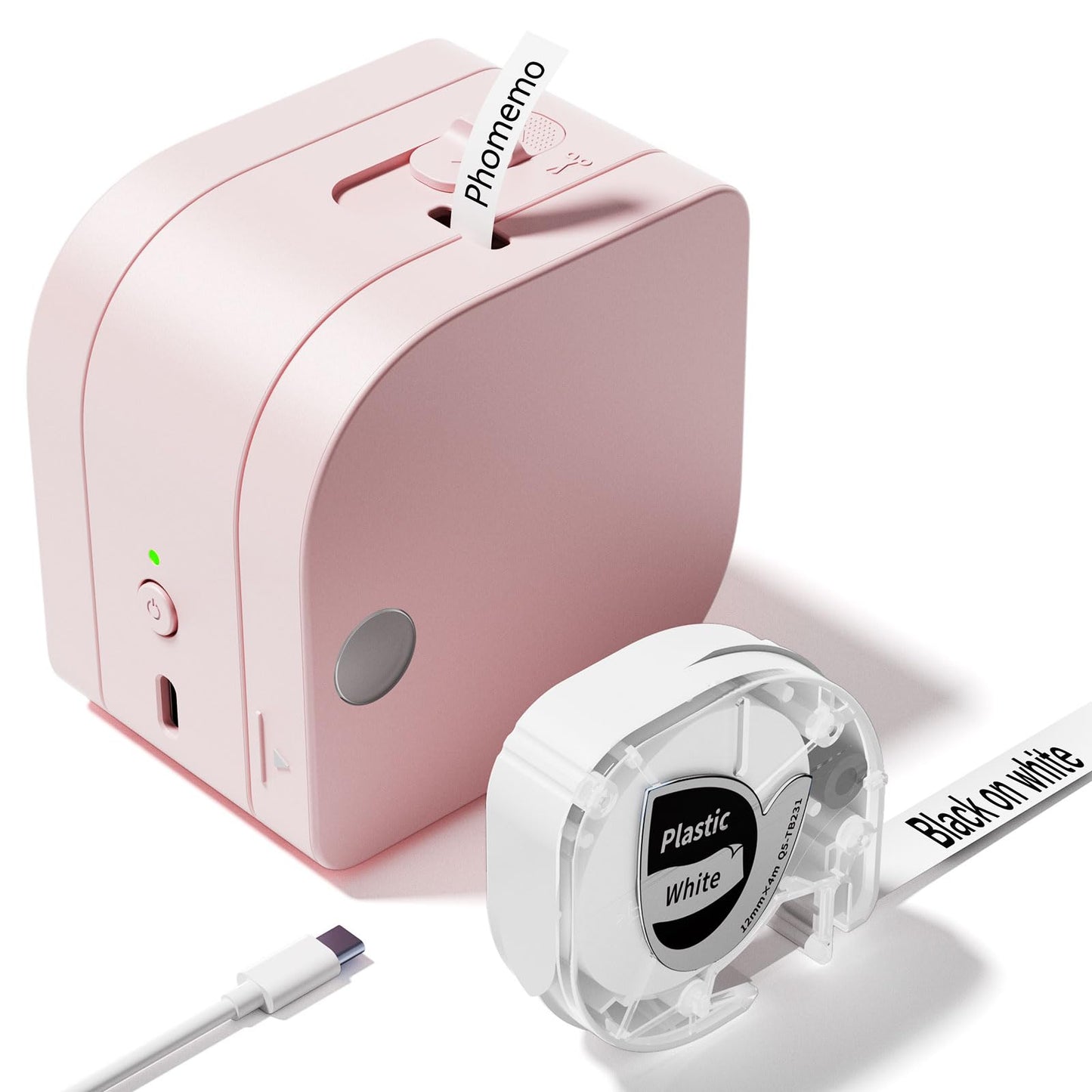 Phomemo ラベルライター P12 Pro Bluetooth接続ラベルプリンター 感熱プリンター 小型スマートフォンハンドヘルドステッカーミニラベラー複数のテンプレート宛名/DIYラベル/手書き/値札/日付/重量/番号に適用 Android iOS対応 専用APP 日本語対応ームピンク