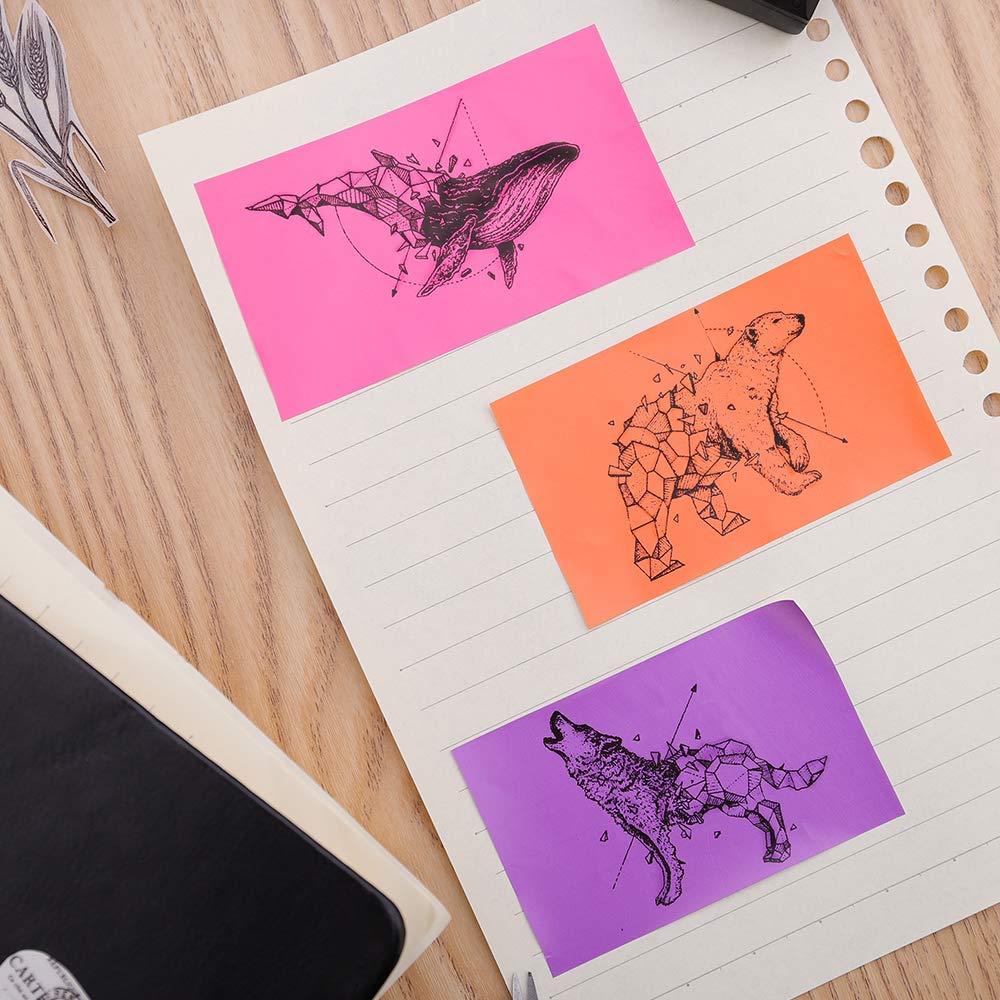 Phomemo Printer Paper - M02/M02Pro/M02S/M03/M03AS/M04S/M04AS Mini Sticker Printer Paper, Purple/Rose Red/Orange Mini Bluetooth Pinter Paper - 50mm x 3.5m Self-Adhesive Sticker Paper, 3 Rolls
