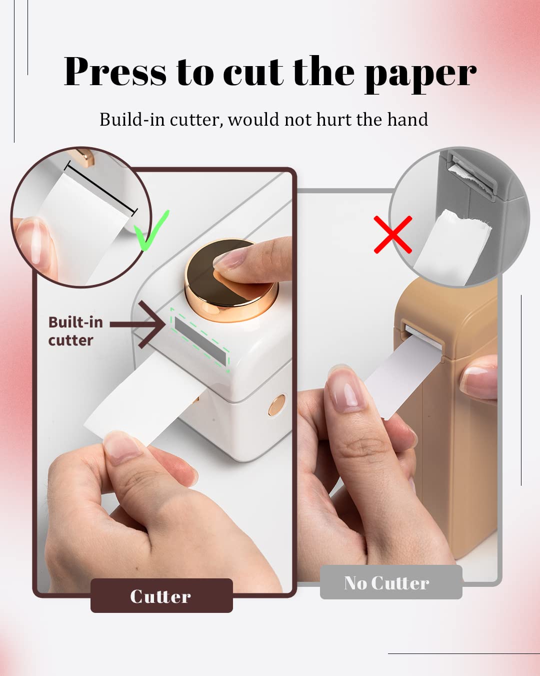 Label Maker -Phomemo D50 Mini Label Makers Portable Bluetooth Label Maker Machine,16-24mm Print Width for Organization,Office,Home, USB Rechargeable,Support iOS & Android