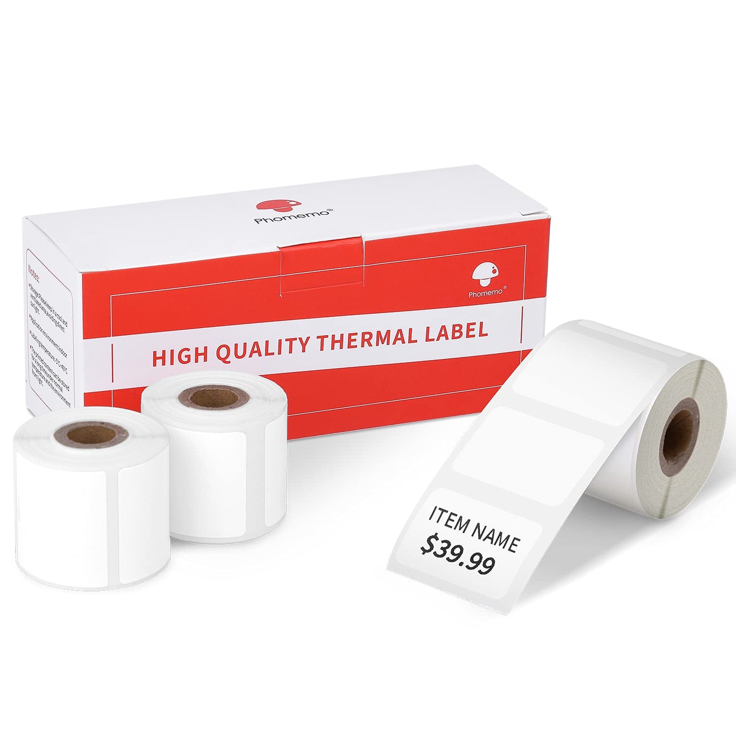 3-pack Phomemo M120/M110 printeretiketten, 30x20 mm zelfklevende directe thermische etiketten Printerlabelpapier voor Phomemo M110/M120/M220/M200 labelmaker