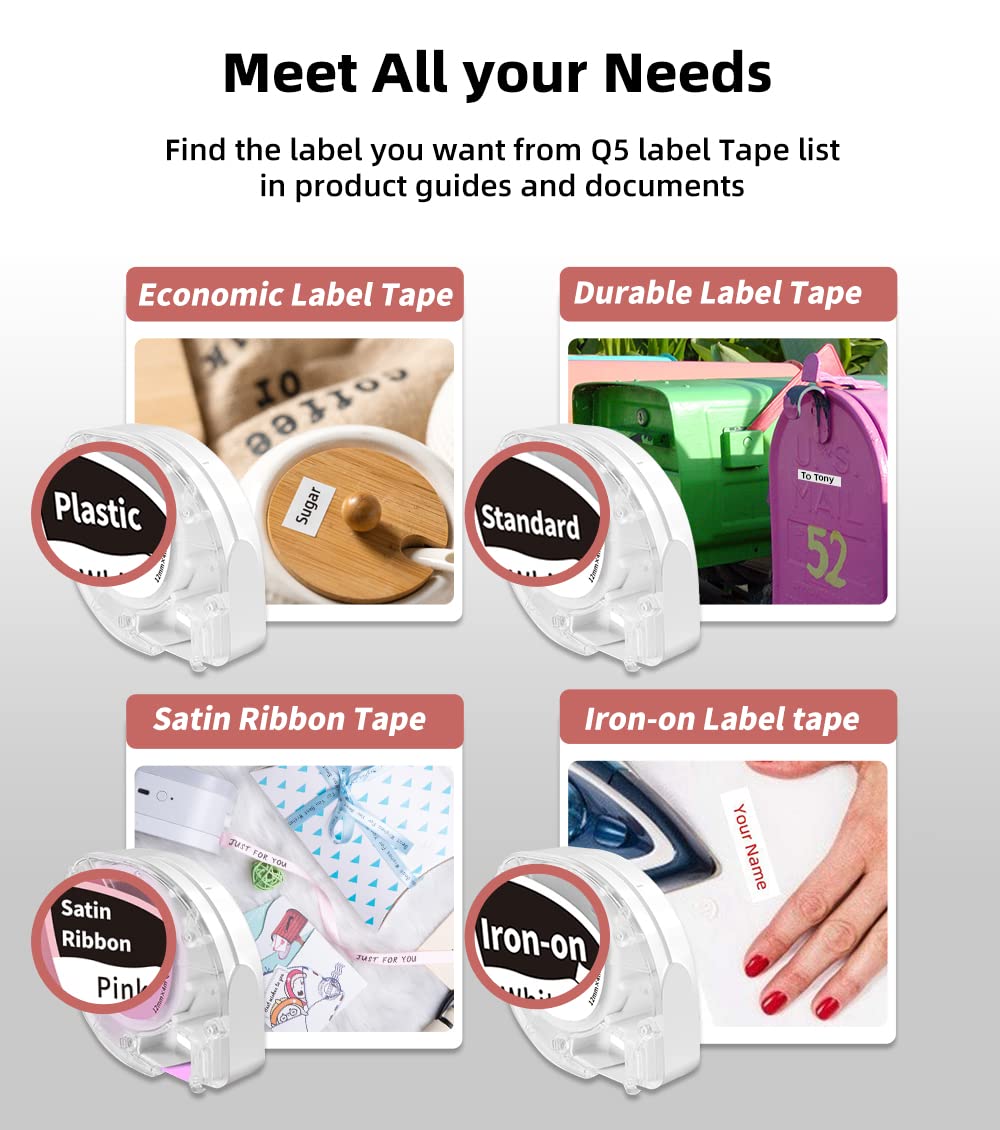 Phomemo P12-Pro Mini Bluetooth etiketteerapparaat, USB-oplaadbaar, thermo-labelprinter voor thuis, kantoor en kleine bedrijven, draadloze labelprinter voor iOS en Android telefoon