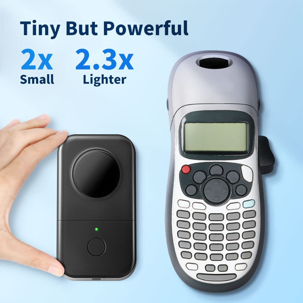 Phomemo D30 Etikettendrucker, Bluetooth Selbstklebendes Etikettierger?t Tragbarer Beschriftungsger?t Selbstklebend Labeldrucker, Wiederaufladbar Ohne Tinte Mini Label Printer F¨¹r Zuhause, B¨¹ro, Schule