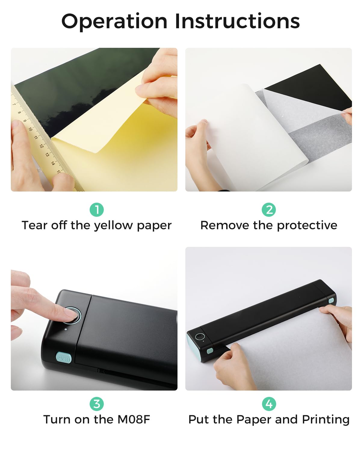 Phomemo Tattoo Stencil Printer, M08F Bluetooth Tattoo Printer for Tattoo Studios, Artists & Beginners, Wireless Tattoo Machine Compatible with Phone, iPad & PC, with 1 Case & Tattoo Transfer Paper