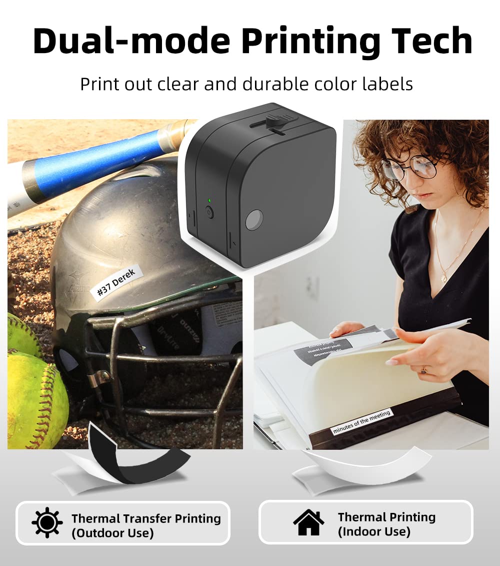 Phomemo P12 Pro Beschriftungsger?t Handger?t | Mini Bluetooth Etikettierger?t mit Etikettenband | USB aufladbares Thermo-Etikettendrucker f¨¹r Zuhause & B¨¹ro | Labeldrucker f¨¹r Android & iOS