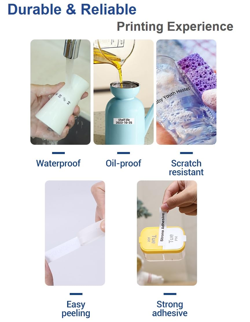 Phomemo D30 Adhesive Nebula/Galaxy Series Pattern Paper 1/2'' X 1 1/2'' (12mm X 40mm) 160 Labels/Roll, 3 Roll, for Christmas Home Office School Organization, Gift, Compatible with D30 Label Maker