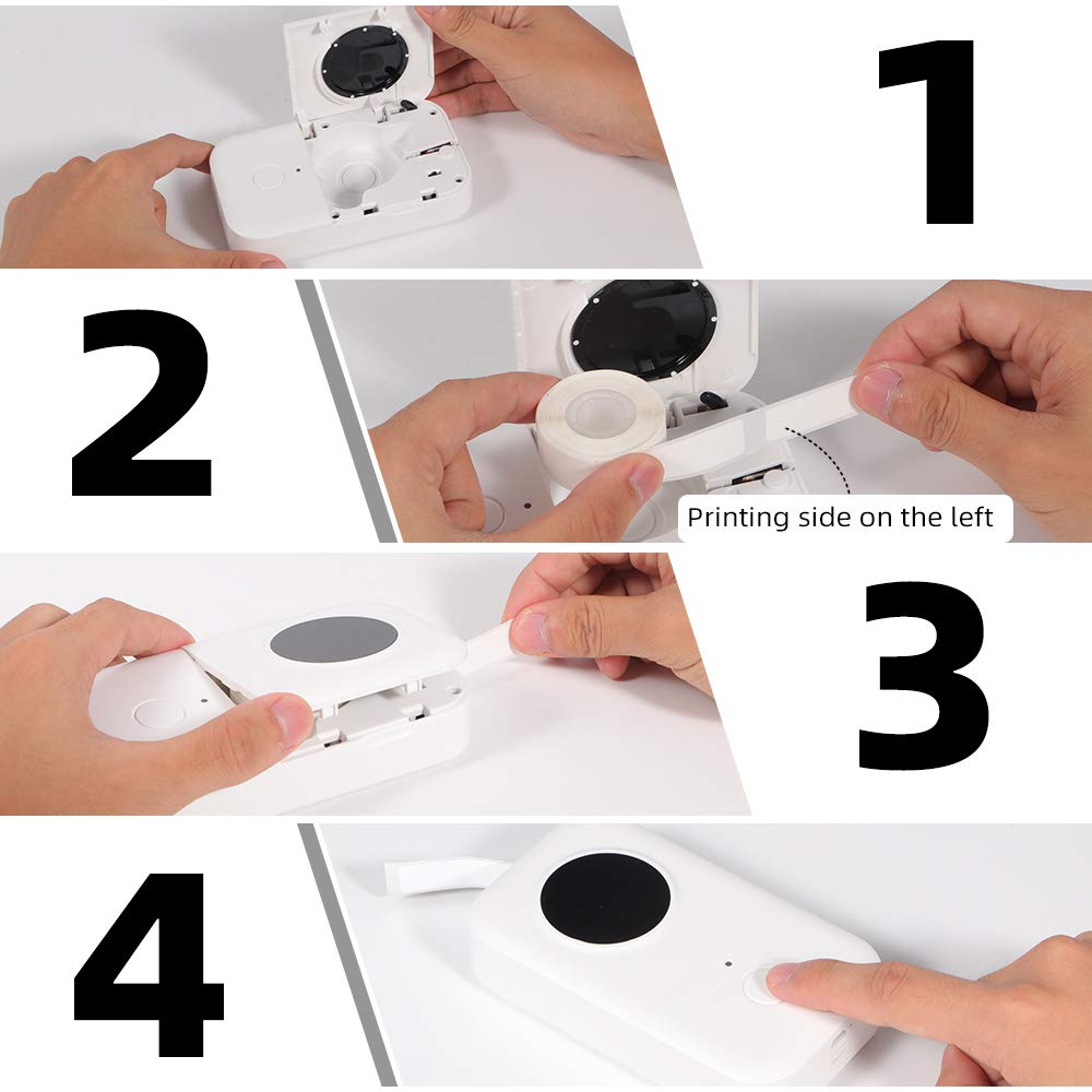 Phomemo D30 Adhesive Labels Star Pattern 12x40mm Printing Paper Tape For D30 Portable Thermal Label Machine