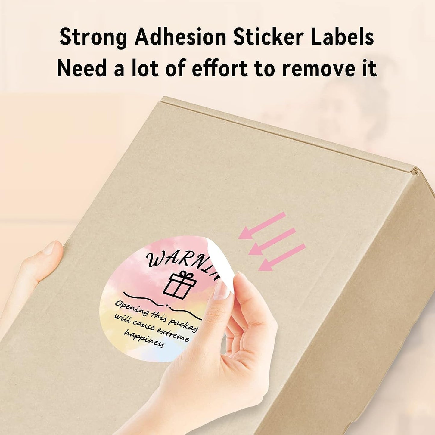 Phomemo Circle Labels- 3'' Thermal Round Gradient Color Label for Barcode Label, DIY Logo Design, Small Business, Compatible with Most of Shipping Label Printers, 500pcs/Roll