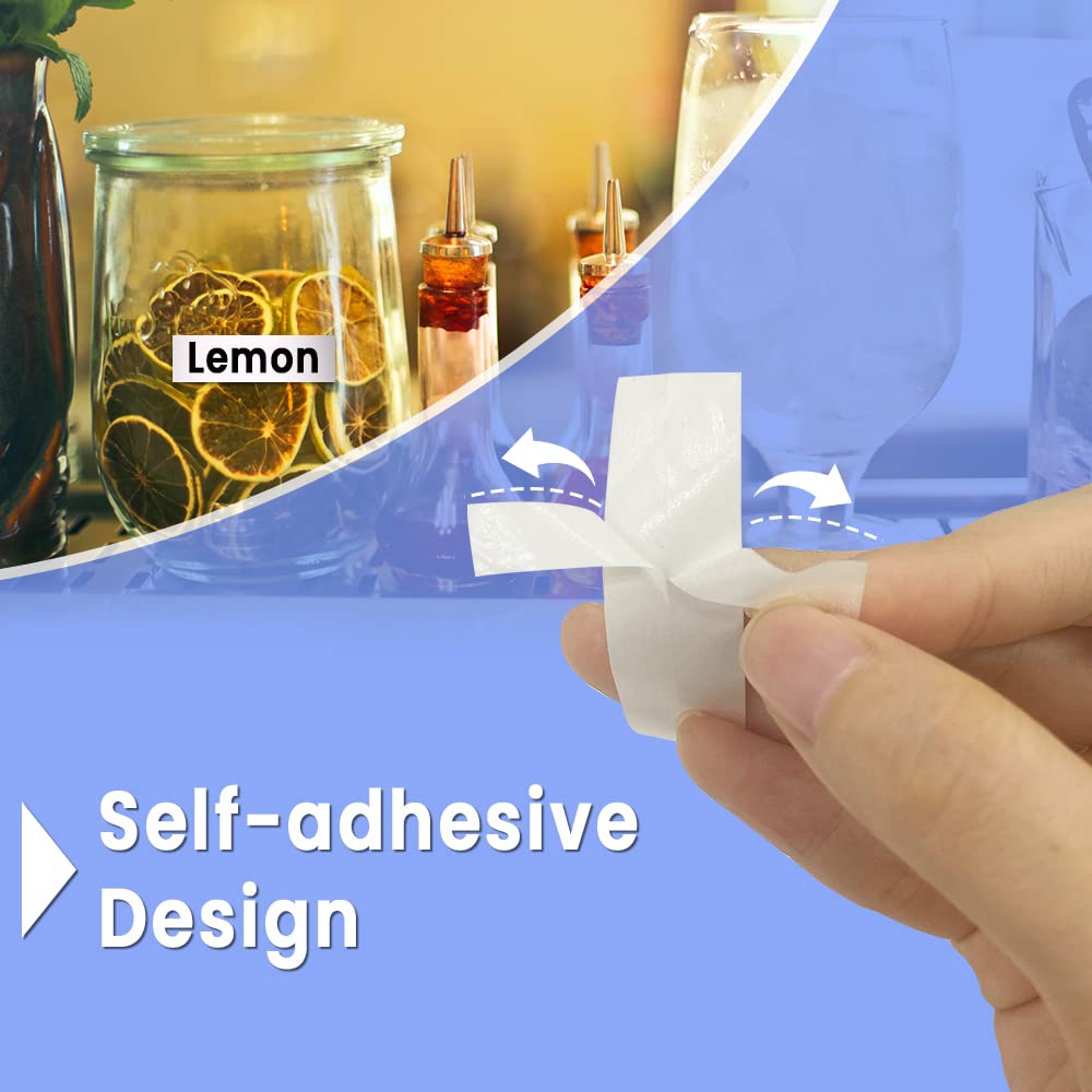 Phomemo D30 Continuous Label Tape - White Label Tapes, Thermal Labels for Kitchen, Files, Address, Gift and etc, 3 Rolls