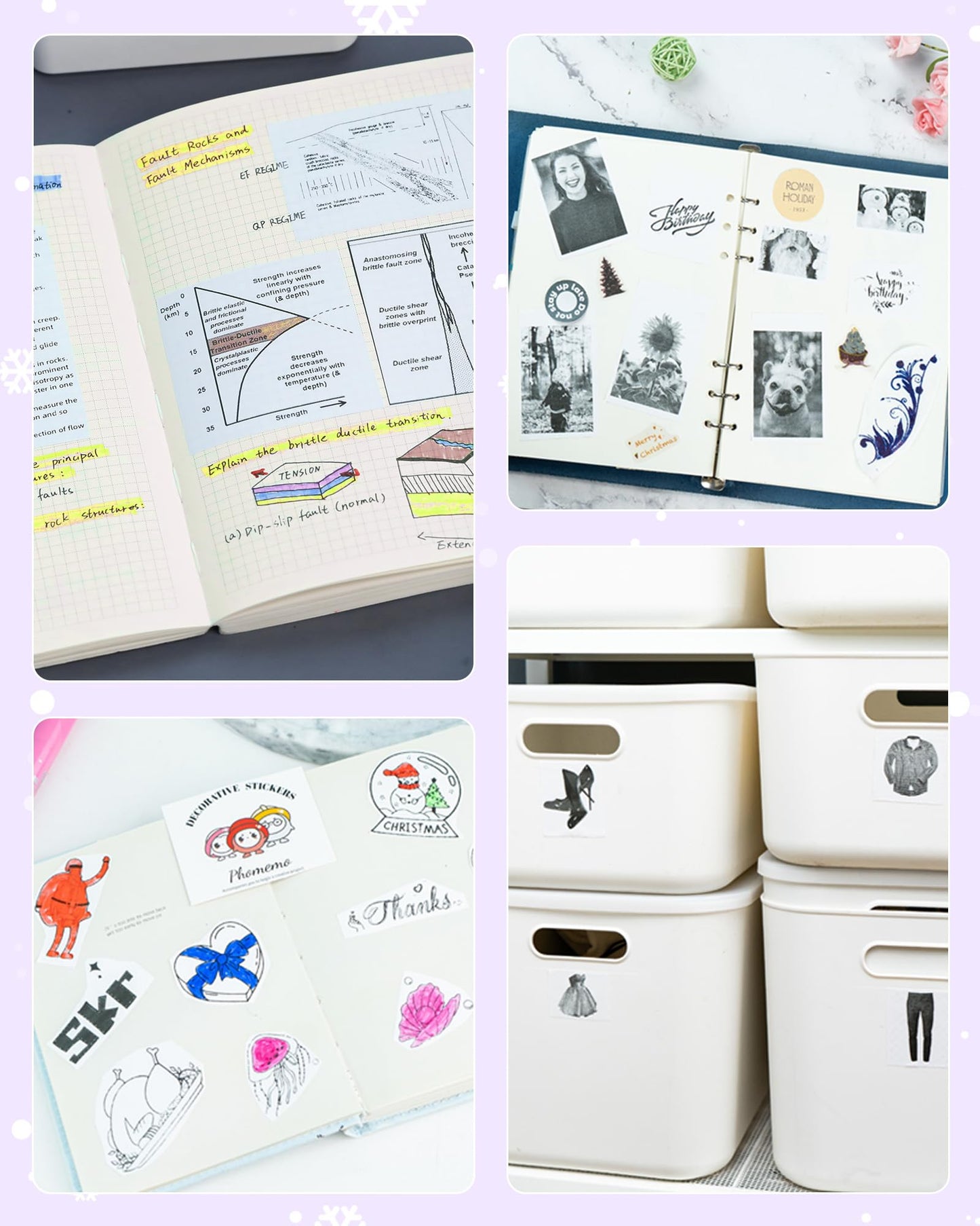 Phomemo Mini-printer, T02 mobiele telefoon fotoprinter voor mobiele telefoon, sticker, thermische printer, klein, 50-53 mm, zwart-wit print voor telefoon en tablet, coole kleine pocket thermische