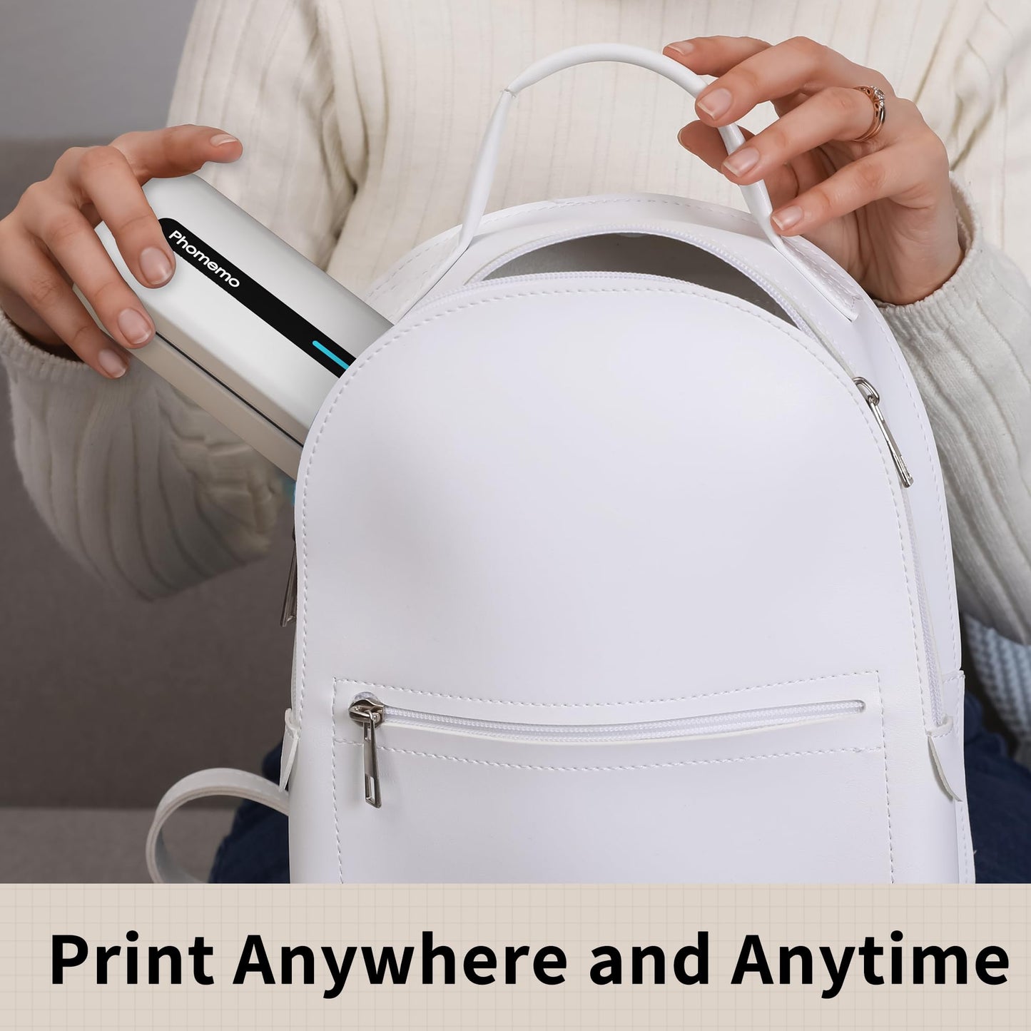 Phomemo A4 Thermal Printer Paper,8.27''x 11.69'',Supports Continuous Printing,Suitable for Travel,Business,Office,BPA Free Thermal Paper,23 Sheets/Roll,2Roll