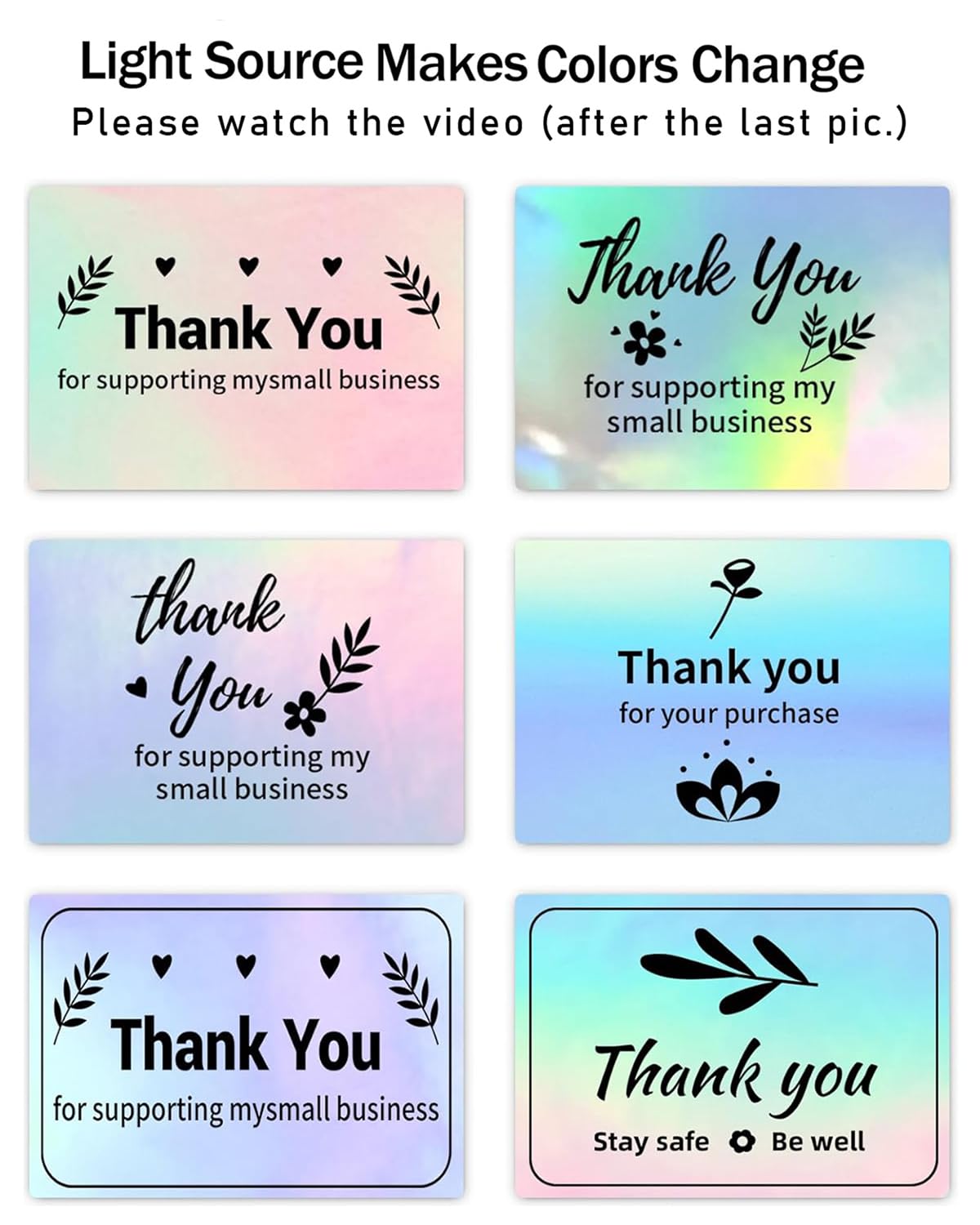 Phomemo-labels - M110 / M120 / M200 / M220 / M221 Thermische labels, zelfklevend thermisch stickerlabel voor prijs, naam, adres, logo, streepjescode, 40 mm x 30 mm, 230 labels / rol, holografisch