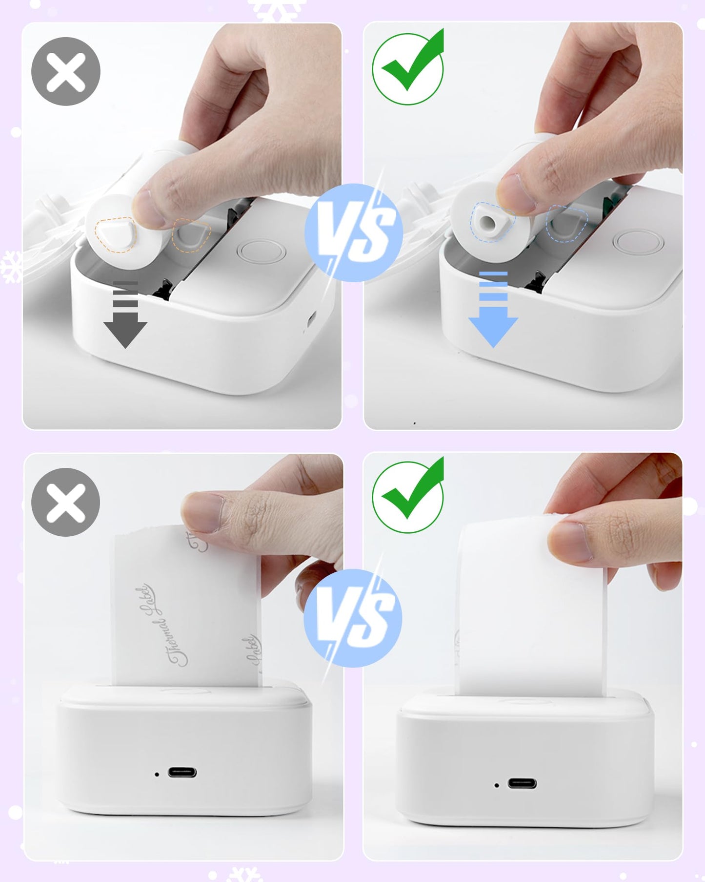 Phomemo Mini Thermal Printer,T02 Portable Printer,Wireless Photo Sticker Printers for Phone,Small Inkless Bluetooth Printer,Pocket Phone Printer Black and White Printing,Sticker Maker for Kids Study