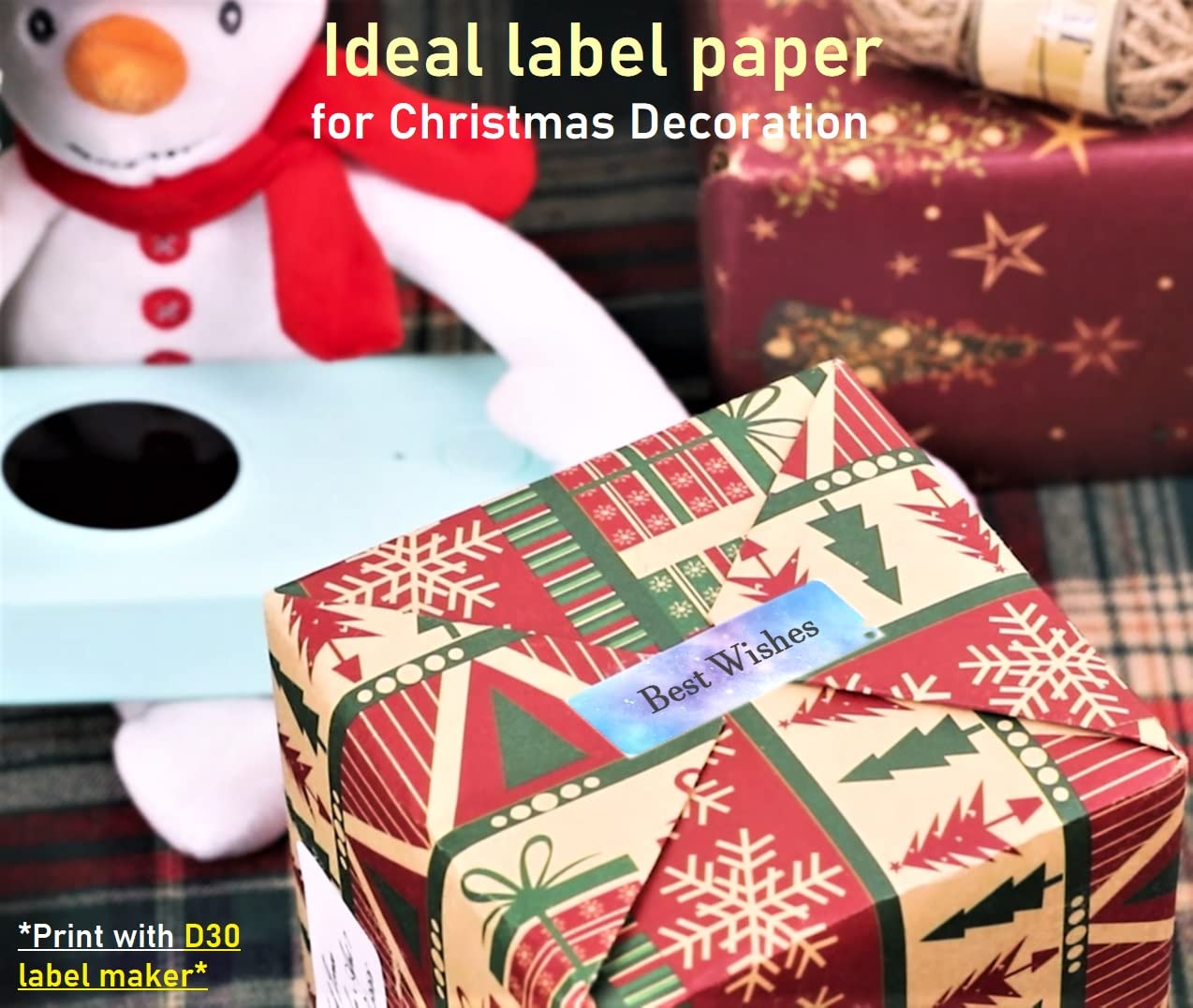 Phomemo D30 6 Roll Adhesive Nebula/Galaxy Series Pattern Paper 1/2'' X 1 1/2'' (12mm X 40mm) 160 Labels/Roll,for Gift, for Home Office School Organization,Gift for Decoration