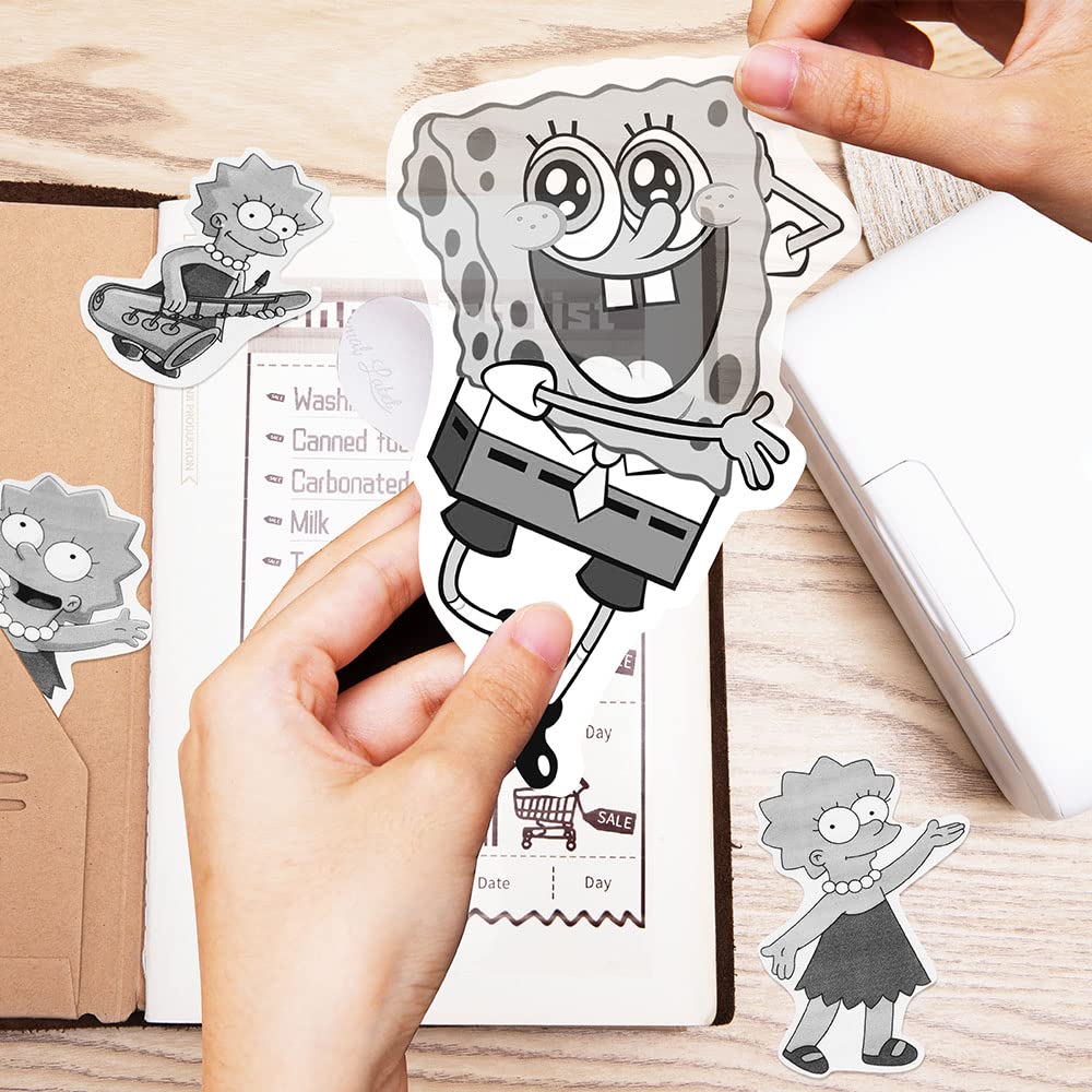 Phomemo 110 mm Transparent Printer Paper Compatible with Phomemo M04S/M04AS Mini Thermo Pocket Printer, 3 Rolls Adhesive Transparent Thermodecal Paper, 110mm x 3.5m, 3 Rolls