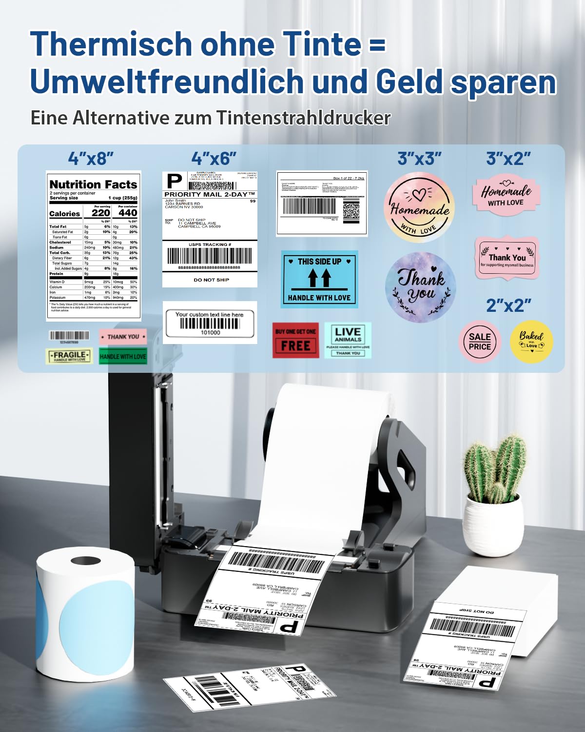 Phomemo Bluetooth etiket yaz?c?, DHL termal yaz?c? 4XL etiket yaz?c?s?, Mac/PC i?in, Nakliye etiket yaz?c?s?, barkod, Amazon, Ebay, Etsy & Shopify, DHL ups i?in etiket yaz?c?s?, siyah