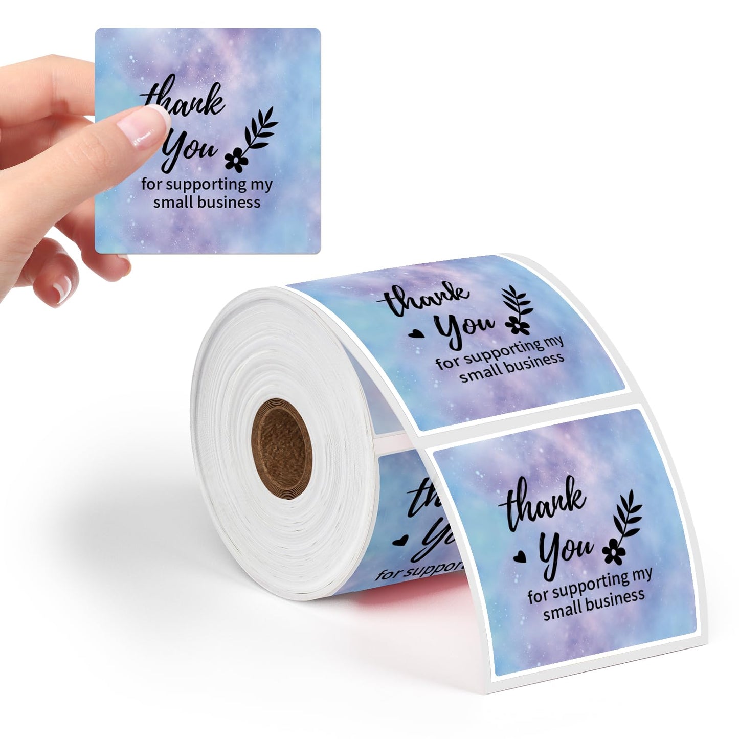 50x50 Square Labels Galaxy Star Pattern 500pcs/roll Phomemo 500 Sheets/Roll, Compatible with MUNBYN, Phomemo, Polono Shipping Labels, BPA Free