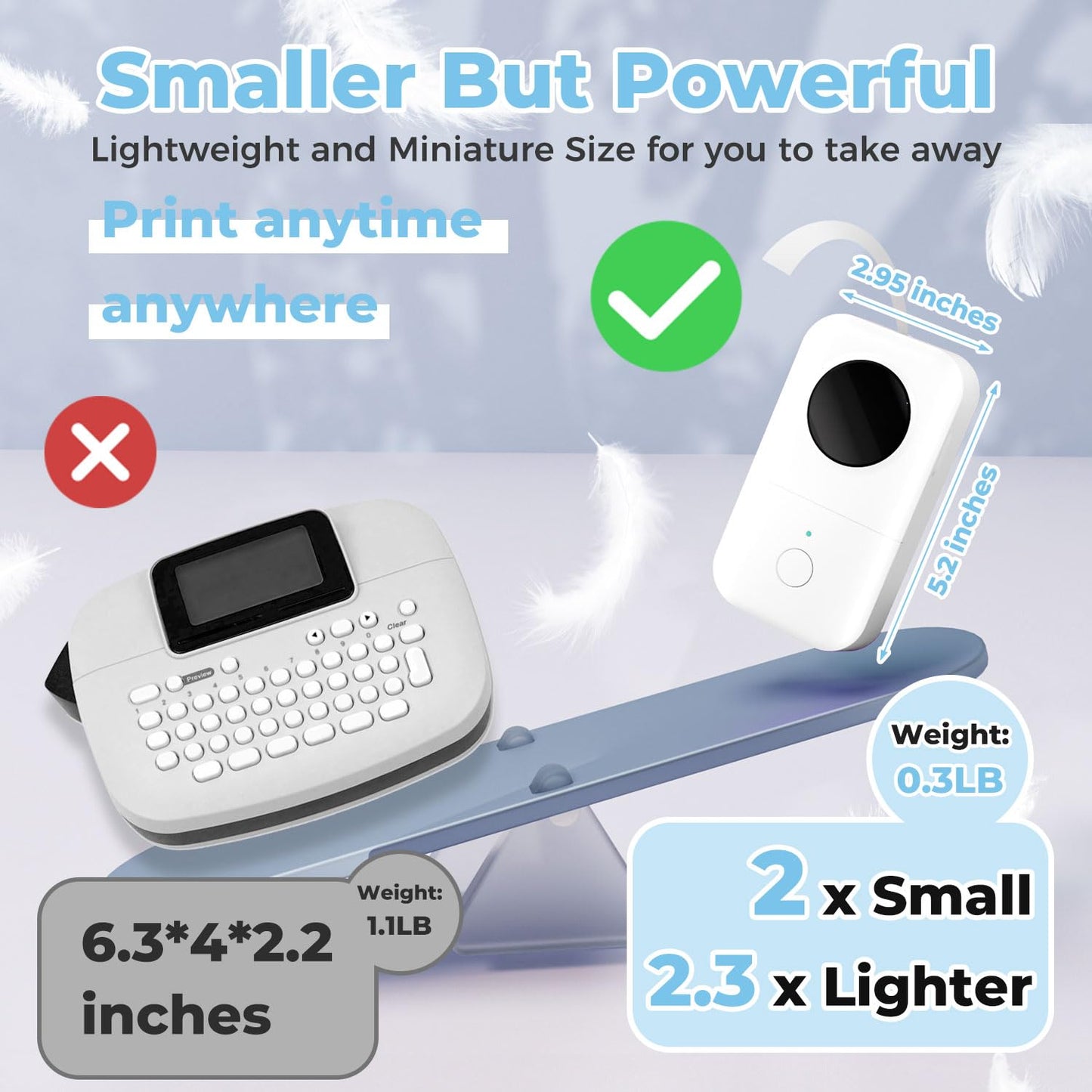 Phomemo D30 Drukarka etykiet drukarka do samoprzylepnych etykiet Bluetooth, minidrukarka etykiet z 3 rolkami papieru etykietowego, pude?ko upominkowe, odpowiednia do domu i biura, bia?a