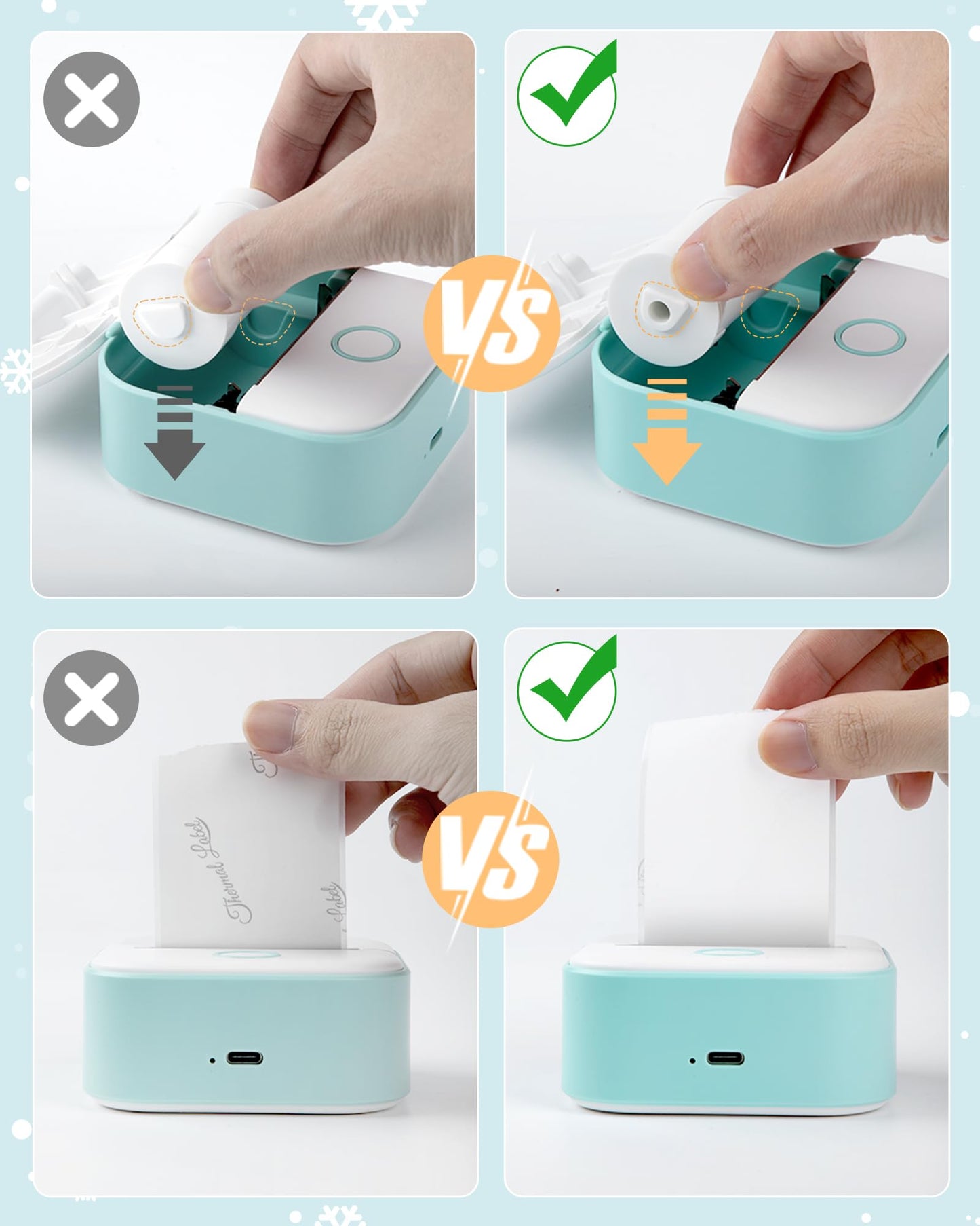 Phomemo Mini Printer,T02 Thermal Printer,Portable Photo Phone Printers for Students,Wireless Sticker Printer for iOS & Android,Small Bluetooth Printer for Home Office School Crafters Kids Friends