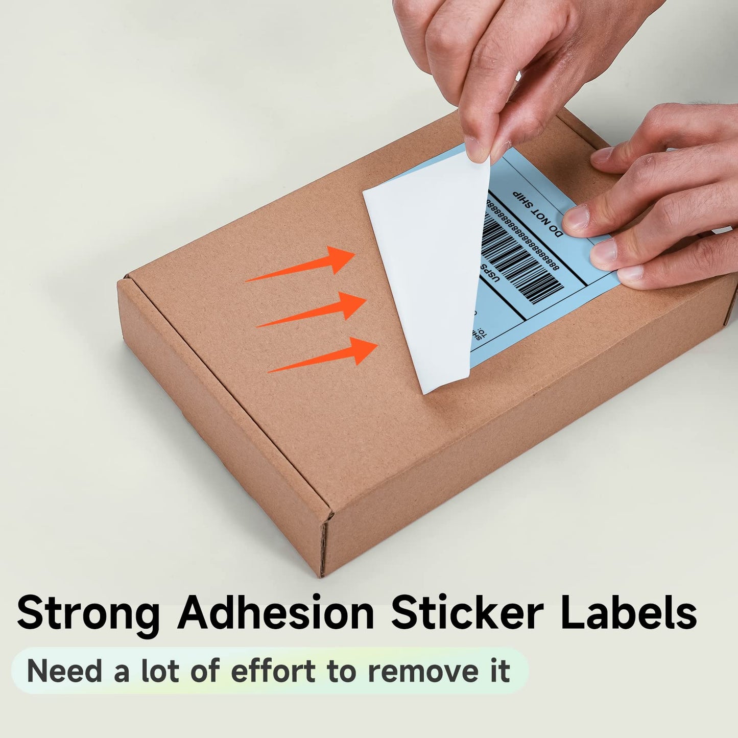 Phomemo Blue Shipping Labels- 4X6'' Thermal Shipping Labels -Fan-Fold Labels-for Shipping Labels, Address, Mail, Product Logo Labels, Barcode, 500pcs