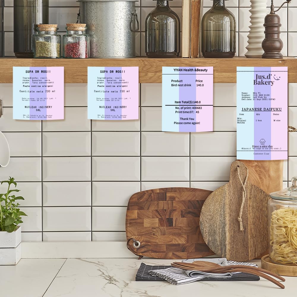 Papel phomemo - pegatina arco¨ªris de 10 a?os, m02 / m02pro / m02s / m03 / m03as / m04s / m04as mini impresora de pegatina, mini aguja caliente, 3 rollos