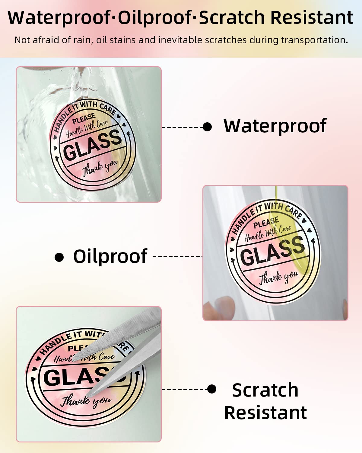 Phomemo 2 Inch Round Thermal Labels, Adhesive Circle Stickers Printer Label, Circular Direct Thermal Printer Label for Thank You Cards, Logo Design, Address, QR Code, 750pcs