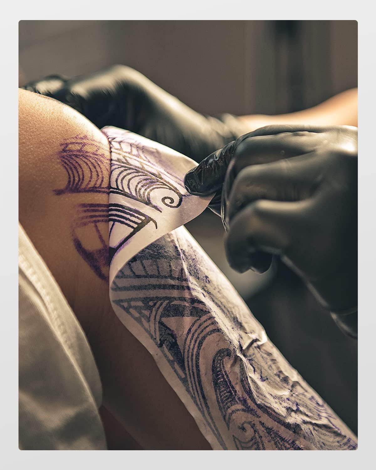 Phomemo 150 Sheets Tattoo Transfer Paper, Compatible with M08F/TP81/TP83 Printer & Tattoo Supplies, A4 Size Tattoo Stencil Paper for Tattooing