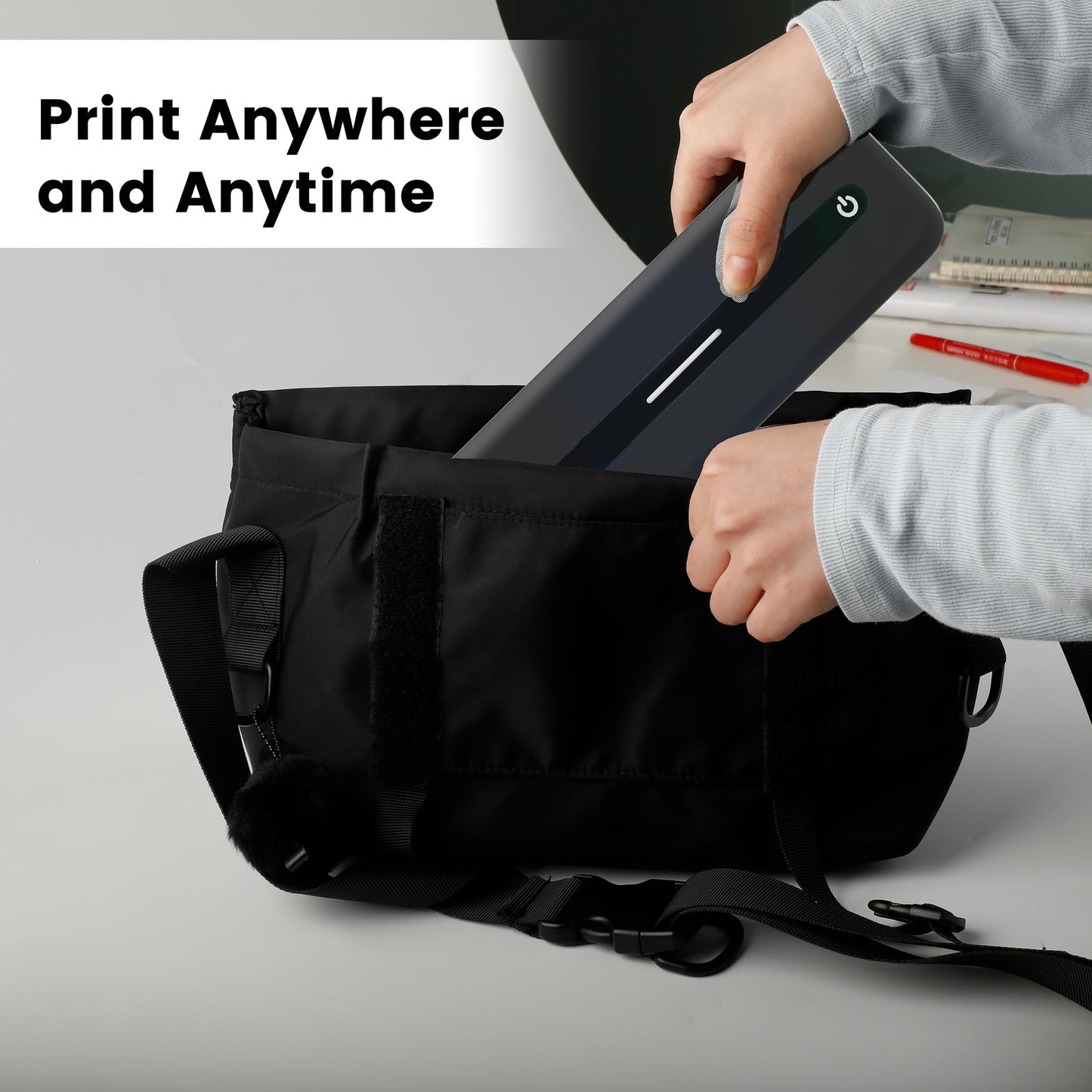 Phomemo A4 Thermodruckpapier 4 Rollen, 210x297 mm, BPA Frei, Kompatibel mit Phomemo M832/M834 Mobiler Drucker f¨¹r Unterwegs, Thermopapier f¨¹r Reisen, Zuhause, Foto, 20 Blatt/Rolle