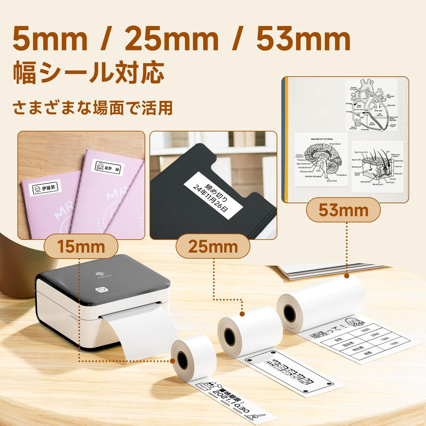 Phomemo ミニプリンター サーマルプリンター M02 Pro 300DPI スマホ対応 ポータブル式 モバイルプリンター ポータブル式 フォトプリンタ メモプリンター ステッカー プリンター ポケットプリンター 感熱プリンター 感熱 白黒 写真印刷 Bluetooth接続 勉強・手帳・メモ・ラベル 学生用 在宅勤務 自宅学習 多国言語対応APP 日本語取扱説明書 ブラック