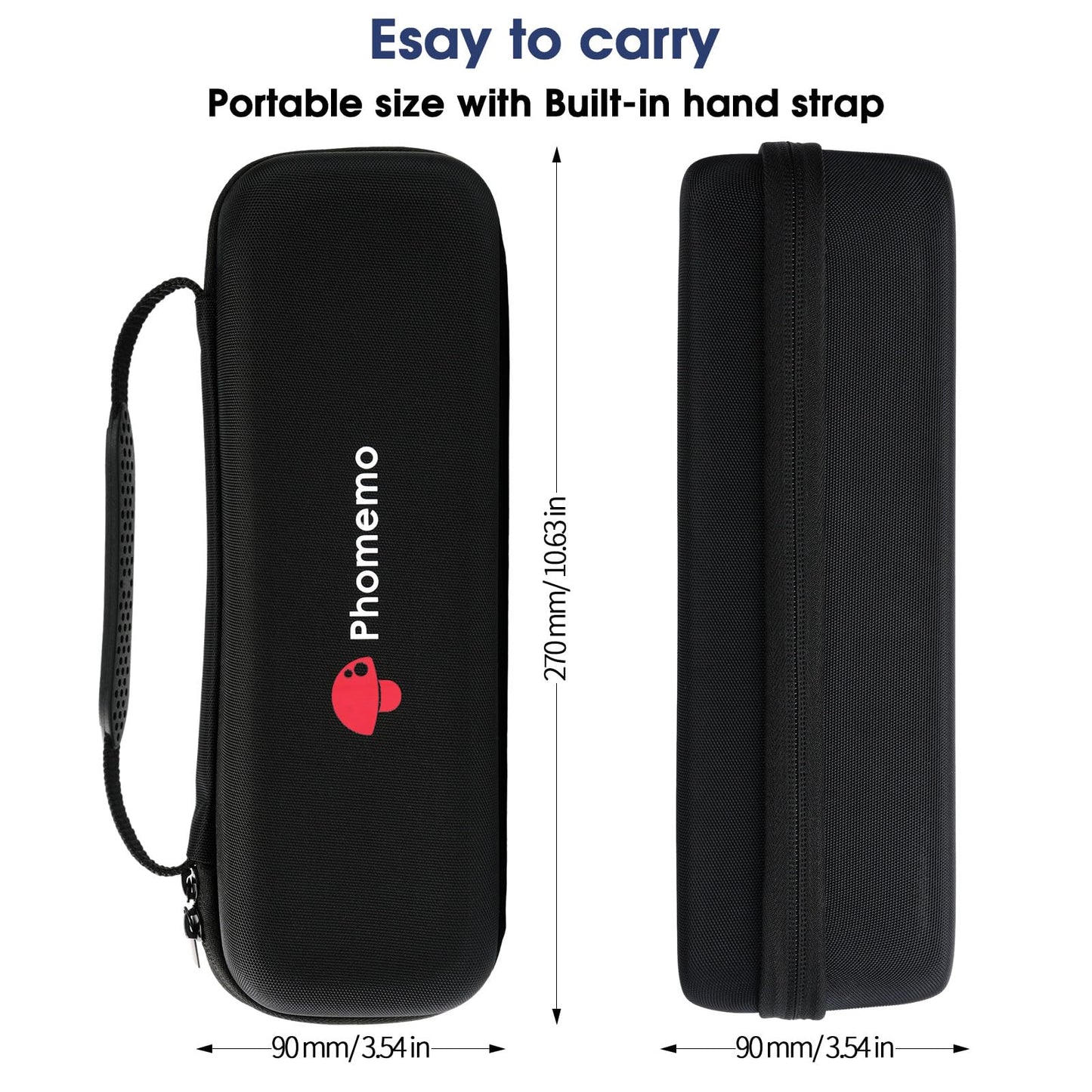 Phomemo Carrying Case, Compatible with M832/M834/M835 Portable Printer, for Wireless Mobile Travel Printer Storage Holder Paper & USB Cable(Box Only)