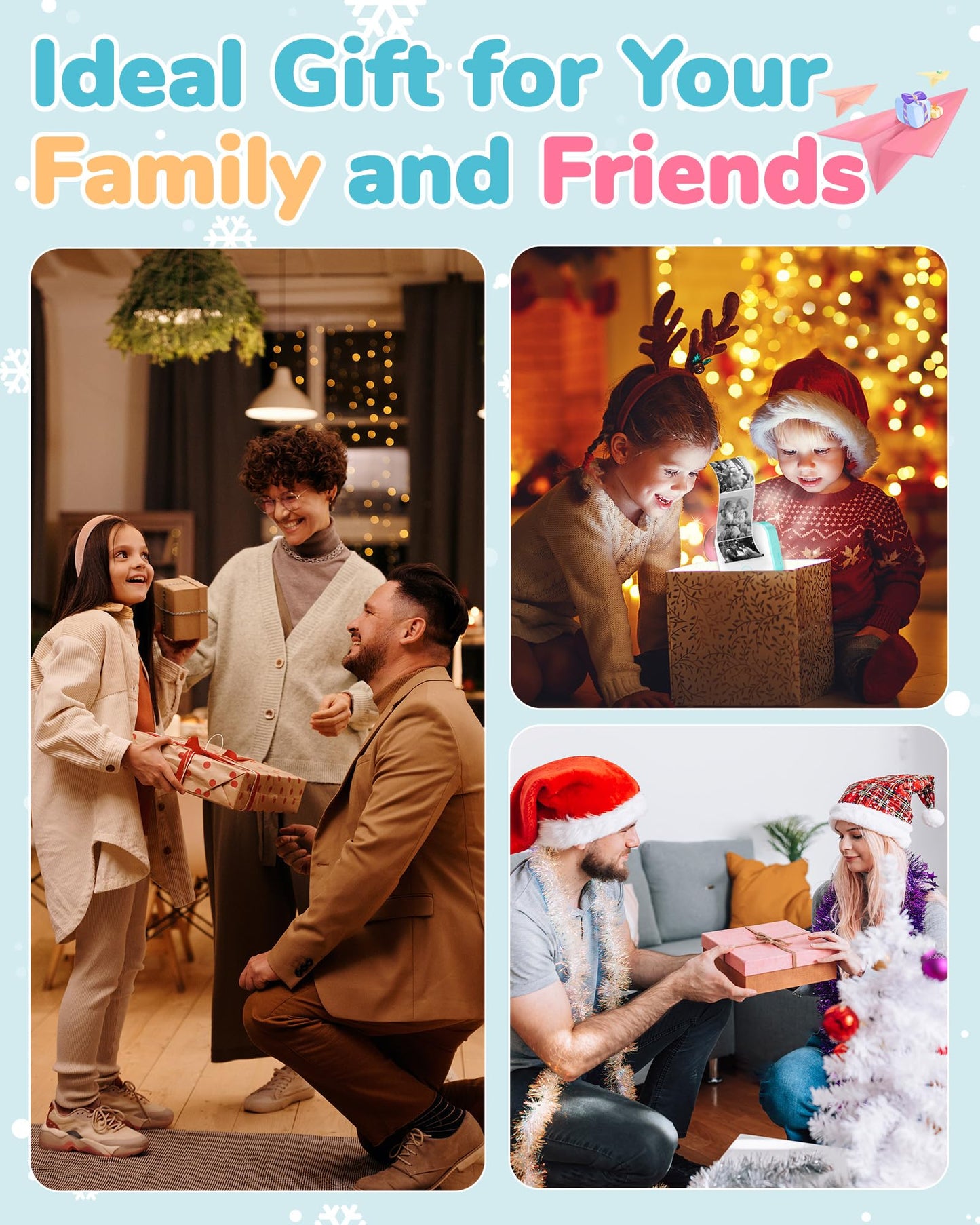 Phomemo Mini Printer,T02 Thermal Printer,Portable Photo Phone Printers for Students,Wireless Sticker Printer for iOS & Android,Small Bluetooth Printer for Home Office School Crafters Kids Friends