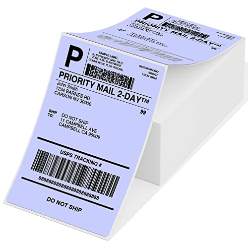 Etiquetas térmicas directas de 4 x 6 pulgadas, etiquetas de correo blancas para impresoras térmicas de etiquetas3 (purple)