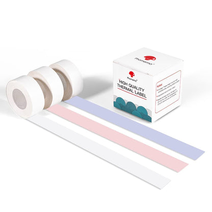 Phomemo D30 continuous label ribbon, purple, pink, white, 3 rolls