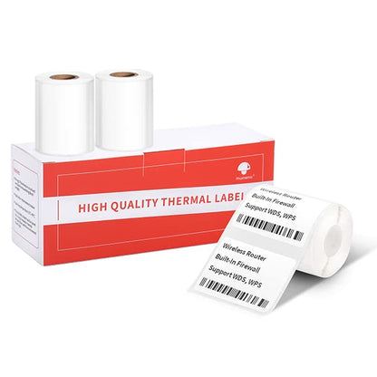 Phomemo [3x230 pcs] Original Labels for M110/M220/M221, 1.57'' x 1.18' (40 x 30mm), Square, White, 230 Labels/Roll, 3 rollls, Multi-Purpose Self-Adhesive Thermal, Also Made for Phomemo M120/M200