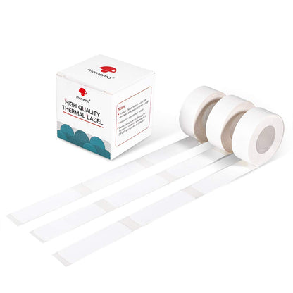 Phomemo Adhesive Labels for D30 Portable Thermal Bluetooth Label Maker, 1/2''X2 1/4'' (14mm X 60mm) 110 Labels/Roll, D30 Thermal Printing Label Paper, 3 Roll,White