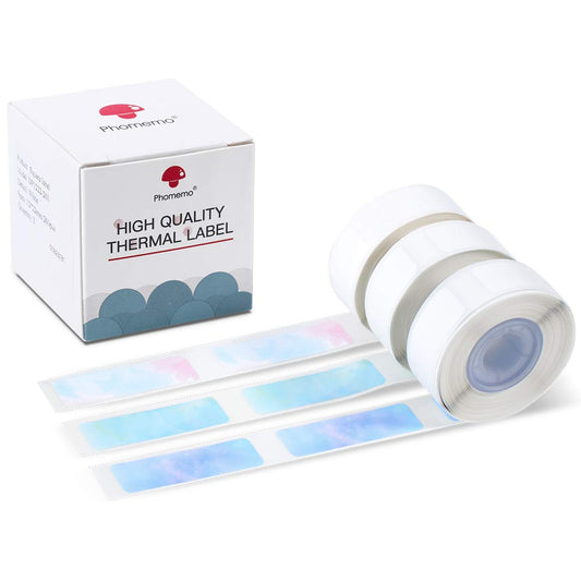 Phomemo D30 Adhesive Labels Star Pattern 12x40mm Printing Paper Tape For D30 Portable Thermal Label Machine