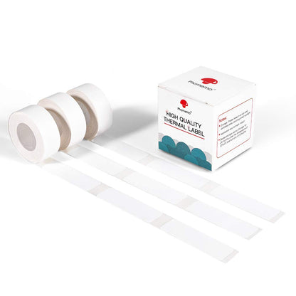 Phomemo D30 D30Pro Thermal Printer Paper Roll - Gloss Printing Paper Glue Waterproof Oilproof 15 x 50 mm White for Bluetooth Compact Mobile Printers, 3 Rolls