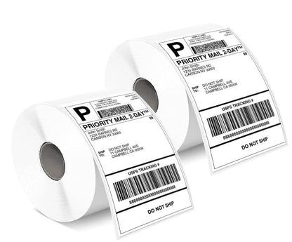 Phomemo 4x6¡®' 1000 ¨¦tiquettes/rouleau, ¨¦tiquettes d'exp¨¦dition Compatibles avec les imprimantes d'¨¦tiquettes MUNBYN, Phomemo, ¨¦tiquettes thermiques sans BPA Autocollantes pour DHL, UPS-100 x 150 mm