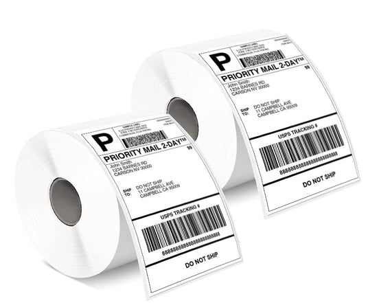Phomemo 4x6¡®' 1000 ¨¦tiquettes/rouleau, ¨¦tiquettes d'exp¨¦dition Compatibles avec les imprimantes d'¨¦tiquettes MUNBYN, Phomemo, ¨¦tiquettes thermiques sans BPA Autocollantes pour DHL, UPS-100 x 150 mm